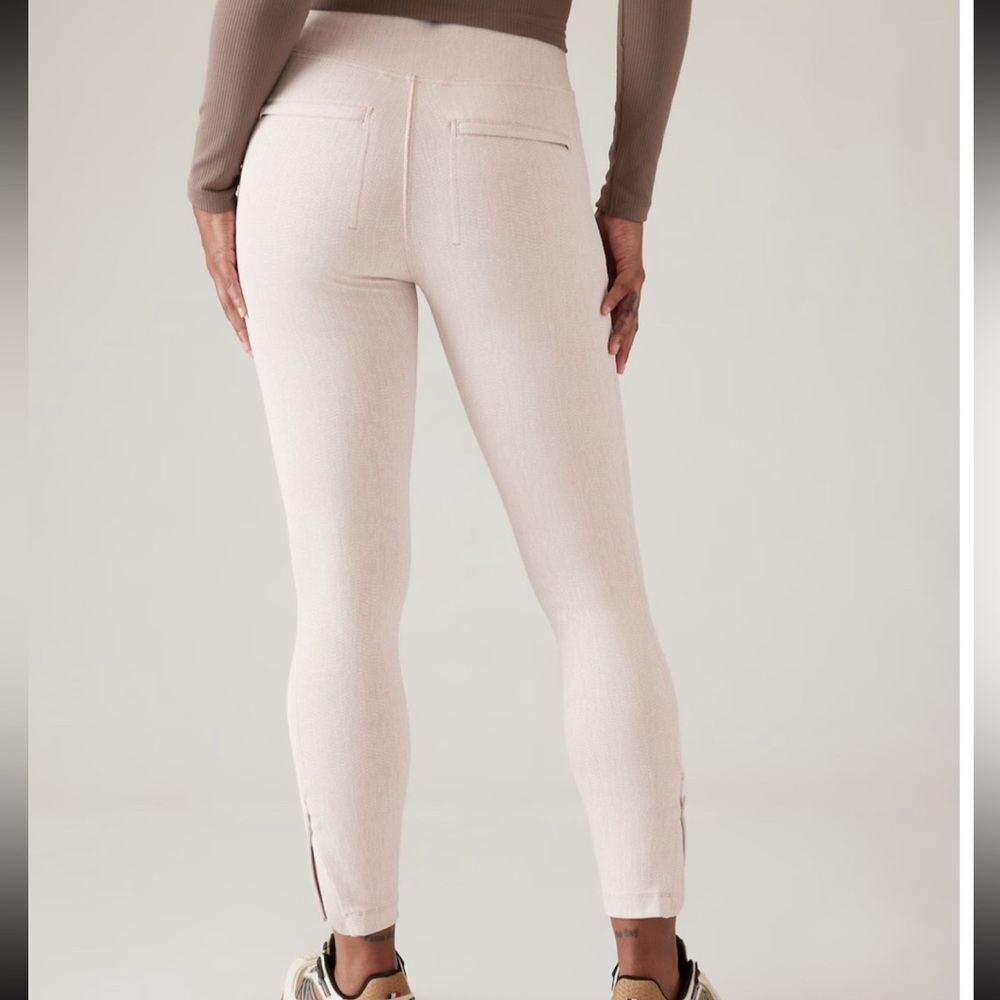 Athleta Delancey Skyline Textured Moto Tight. Size medium.